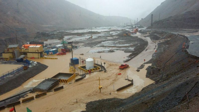 Codelco División El Teniente suspende operaciones  como consecuencia del severo evento climático
