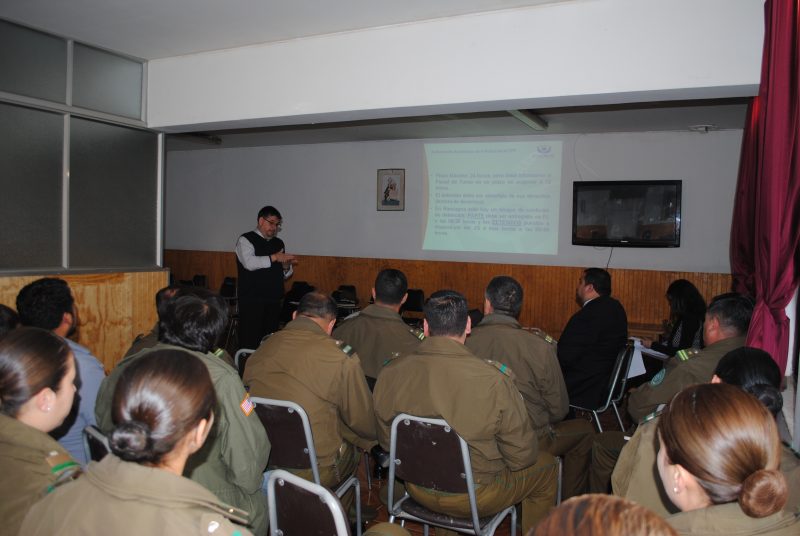 Fiscalía Rancagua capacita a funcionarios de Carabineros