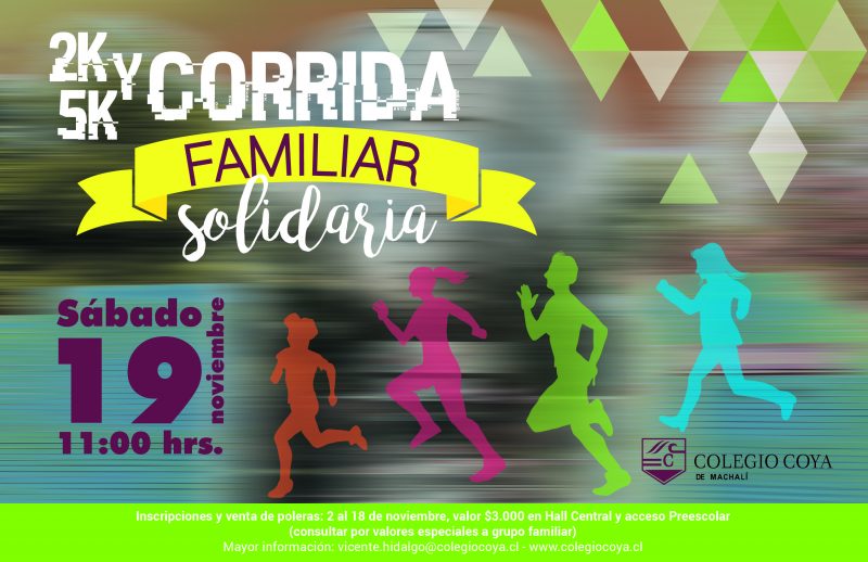 Este sábado se realiza una nueva versión de la Corrida Familiar Solidaria