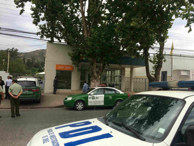 Roban más de 218 millones de pesos en el Banco Estado de Machalí