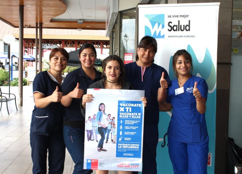 Hacen llamado a machalinos para que se vacunen contra la influenza