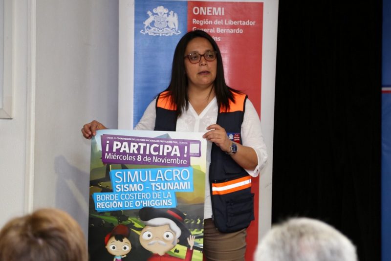 Realizarán simulacro de tsunami en el borde costero de la Región