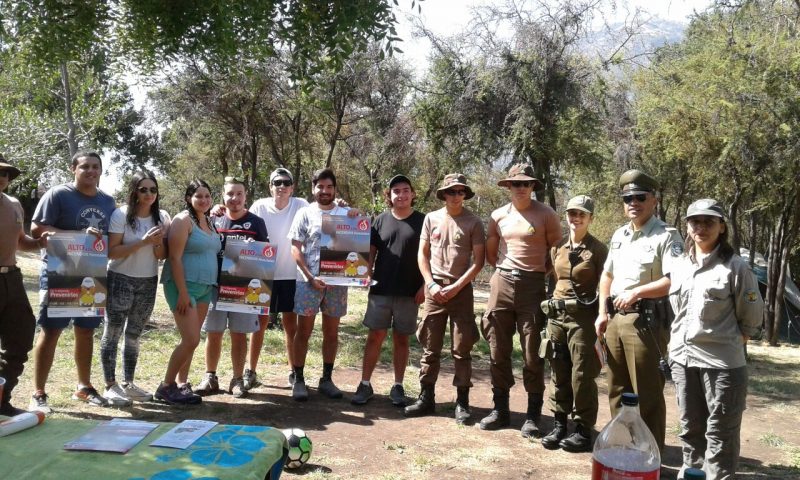 Carabineros y Conaf se unen en campaña de prevención de incendios forestales