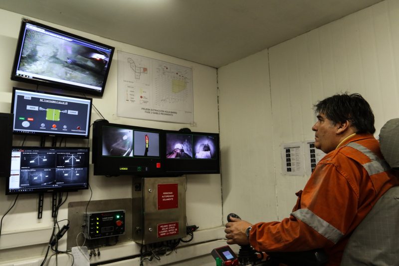 El Teniente aplica pala a control remoto para explotar zonas riesgosas