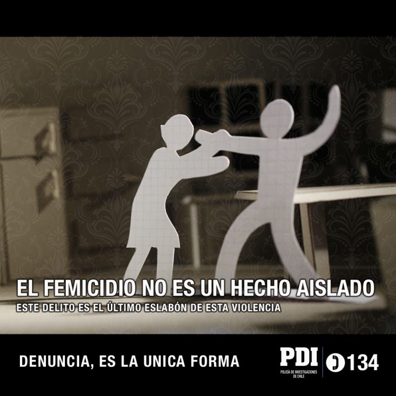PDI realiza campaña educativa sobre el femicidio