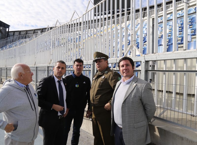 Autoridades inspeccionan el Estadio El Teniente de cara al duelo O’Higgins – Universidad de Chile