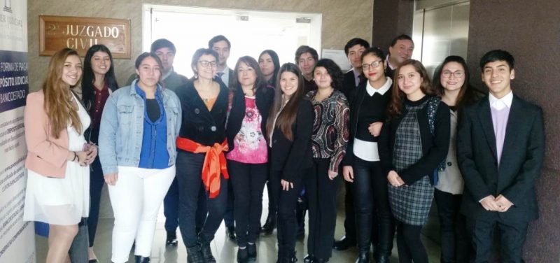 Estudiantes de Derecho de la UOH visitan el Juzgado Civil de Rancagua