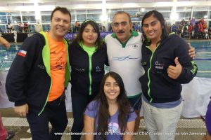 Nadadora de Máster Sexta Machalí se lució en la Ciudad Deportiva Iván Zamorano