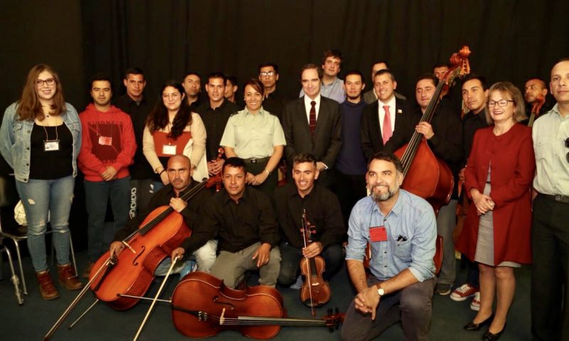 Ministro de Justicia e Intendente Masferrer conocen proyecto de reinserción de Orquesta de Sinfónica de la Cárcel de Rancagua Ministro de Justicia e Intendente Masferrer conocen proyecto de reinserción de Orquesta de Sinfónica de la Cárcel de Rancagua