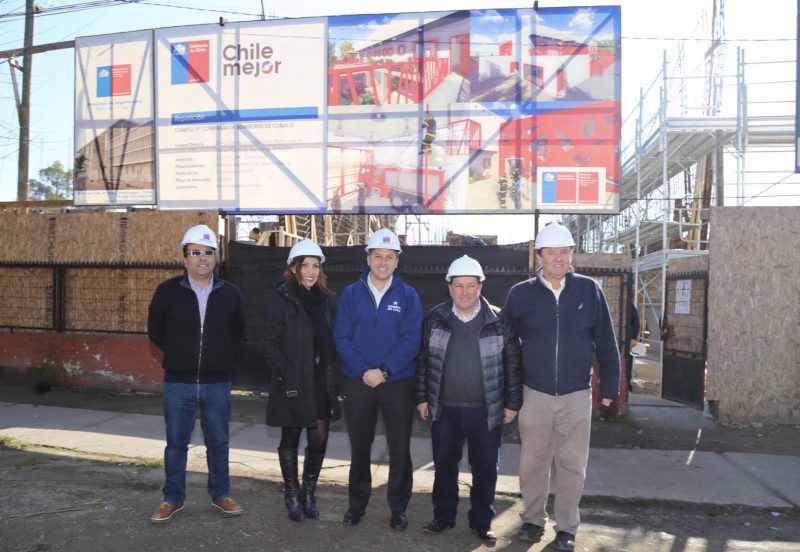 Nuevo Cuartel de Bomberos de Cunaco: Intendente Masferrer aseguró que sería inaugurado a inicios del 2019