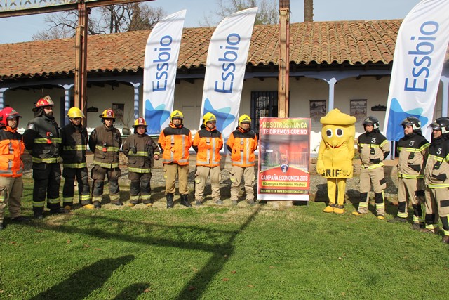 Bomberos de Machalí lanza campaña económica y firman convenio de recaudación con Essbío