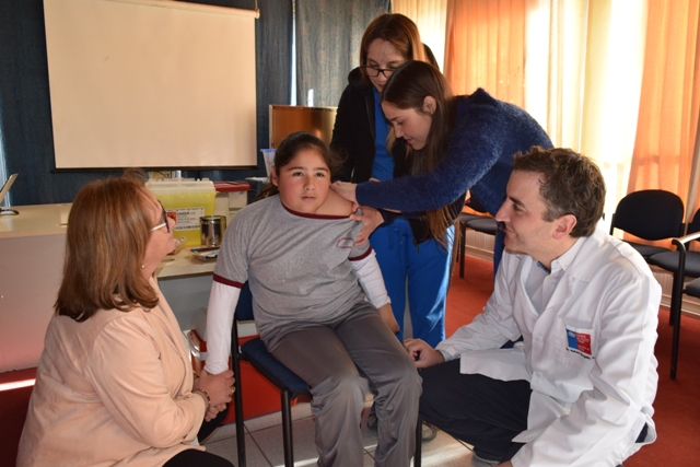En Chépica se dio inicio a la vacunación escolar contra el Virus Papiloma Humano
