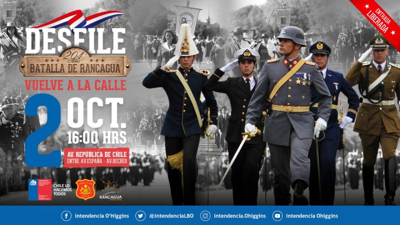 Desfile de 2 de octubre vuelve a las calles de Rancagua