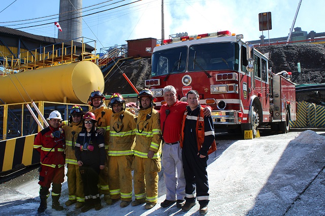 Primera mujer se integró a la Brigada de incendios de la Fundición Caletones
