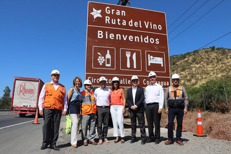 Ruta del Vino de Colchagua cuenta con nueva señalética turística