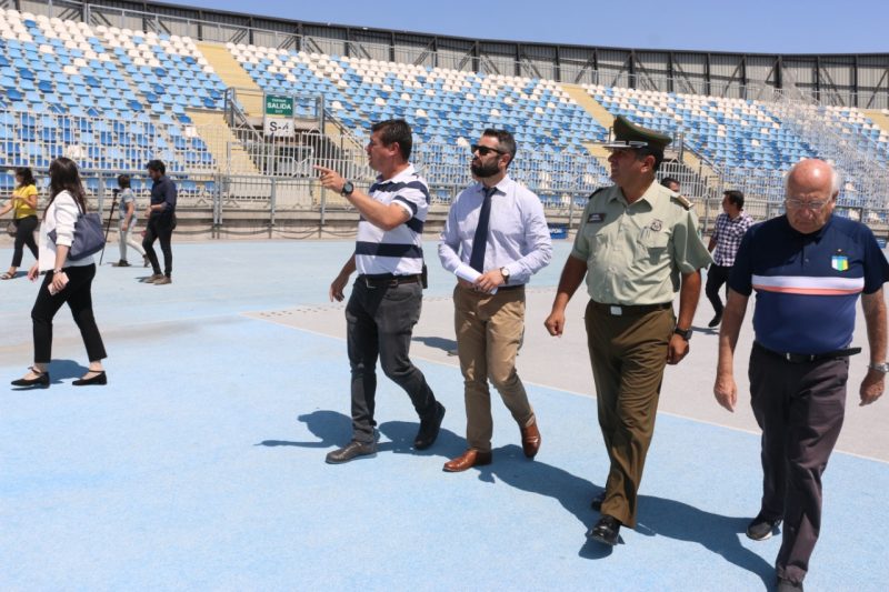 O’Higgins – U. de Chile: autoridades fiscalizan Estadio El Teniente y aprueban medidas de seguridad