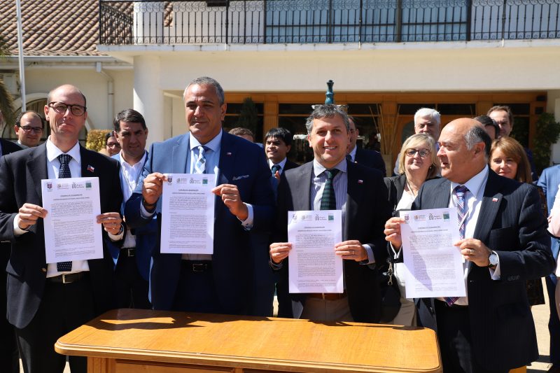 Intendente Masferrer firmó convenio de cooperación con regiones del Maule, Ñuble y Bio Bío