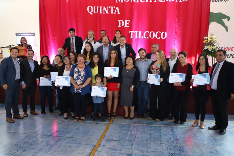 Quinta de Tilcoco: Intendente Masferrer y Seremi de Vivienda lideraron entrega de subsidios a 137 familias