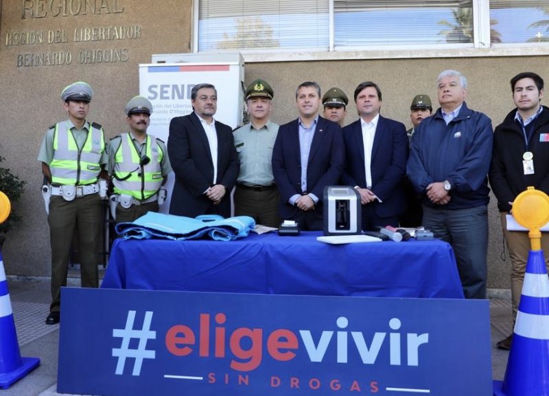 O’Higgins: Intendente Masferrer junto a Senda y Carabineros lanzan el Narcotest a conductores