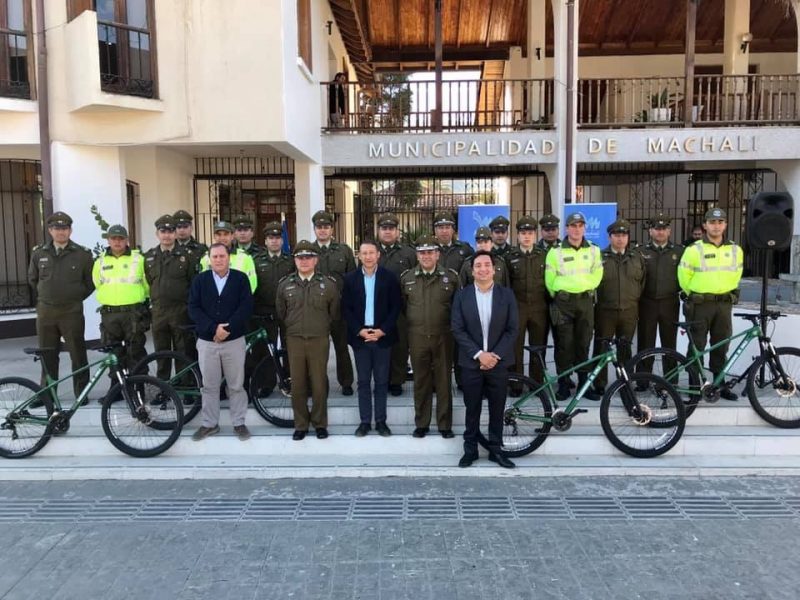 Machalí: Carabineros recibe nuevas bicicletas para reforzar la seguridad en la comuna