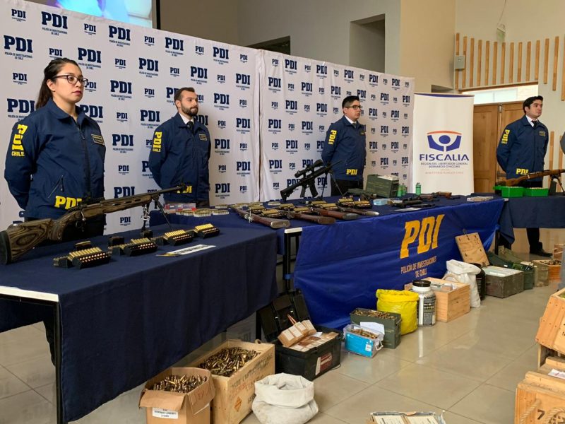 PDI RANCAGUA LOGRA HISTÓRICO DECOMISO DE ARMAS Y MUNICIÓN