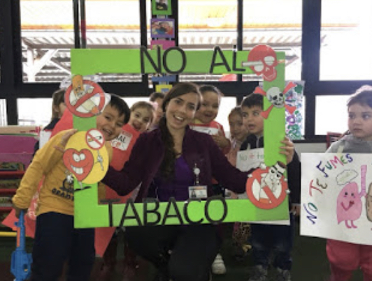 Párvulos machalinos dicen “No al Tabaco”