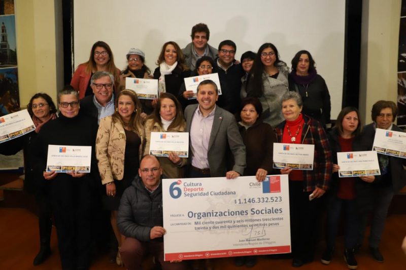 Entregan $1.146 millones a organizaciones de la región para proyectos de seguridad, deporte y cultura