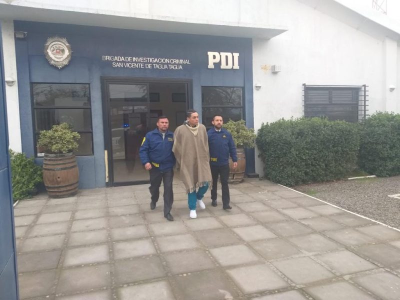 San Vicente: PDI detiene al presunto autor de robo con violación