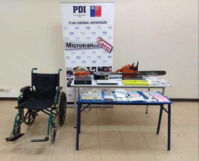 PDI detiene a banda de traficantes que cambiaron droga por silla de ruedas