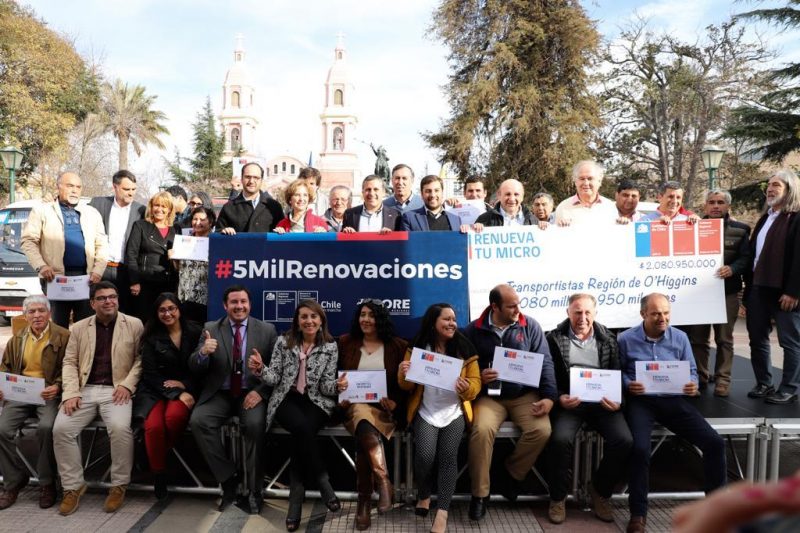 O’Higgins: Gobierno Regional invierte más de 2 mil millones de pesos y renueva 83 microbuses