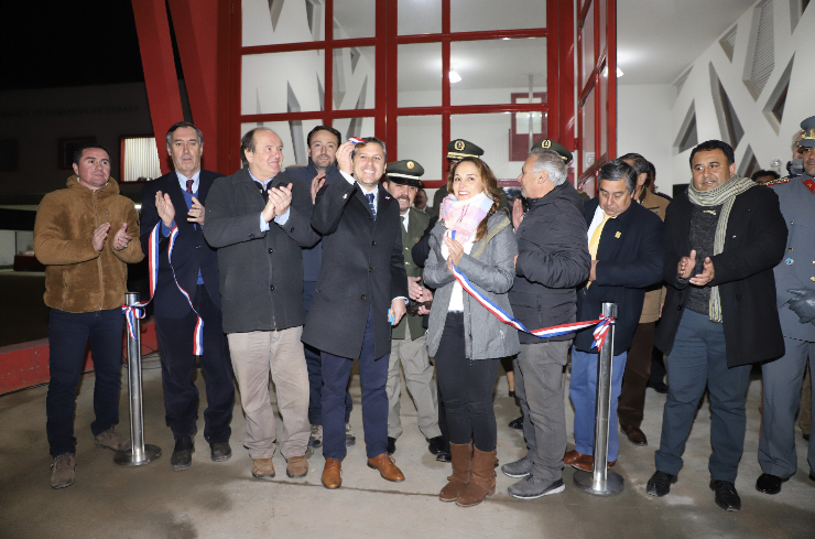 Inauguran nuevo cuartel de la 5ª Compañía de Cunaco con inversión del Gobierno Regional de $500 millones