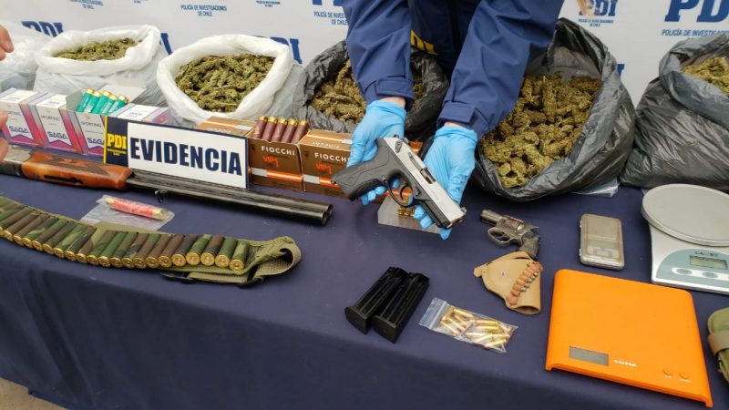 PDI detiene a tres sujetos que distribuían marihuana en las regiones de O’Higgins y Marihuana