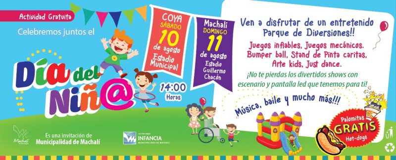 CON PARQUE DE DIVERSIONES MACHALÍ CELEBRARÁ EL “DÍA DEL NIÑO”