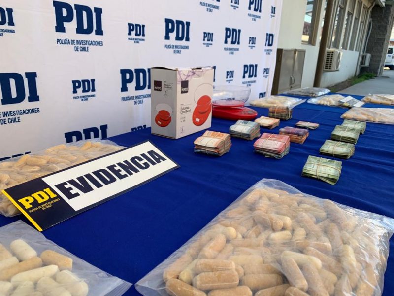 Incautan 9 kilos de cocaína en ovoides y detienen a 14 personas