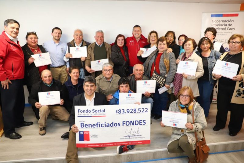 Organizaciones de Cardenal Caro reciben sus recursos del Fondo Presidente de la República