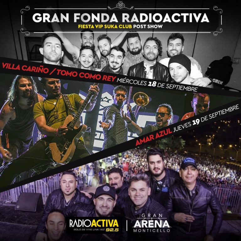 La Fonda Radioactiva llega a Gran Arena Monticello