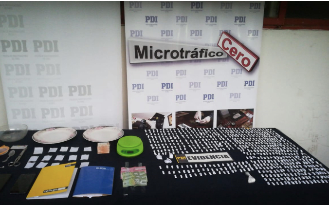 Nancagua: incautan casi 2 mil dosis droga