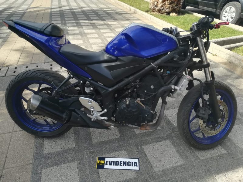 PDI RECUPERA MOTOCICLETA ROBADA EN RANCAGUA