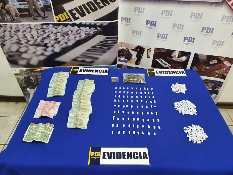 PDI desbarata tres puntos de ventas de droga en la comuna de Rengo
