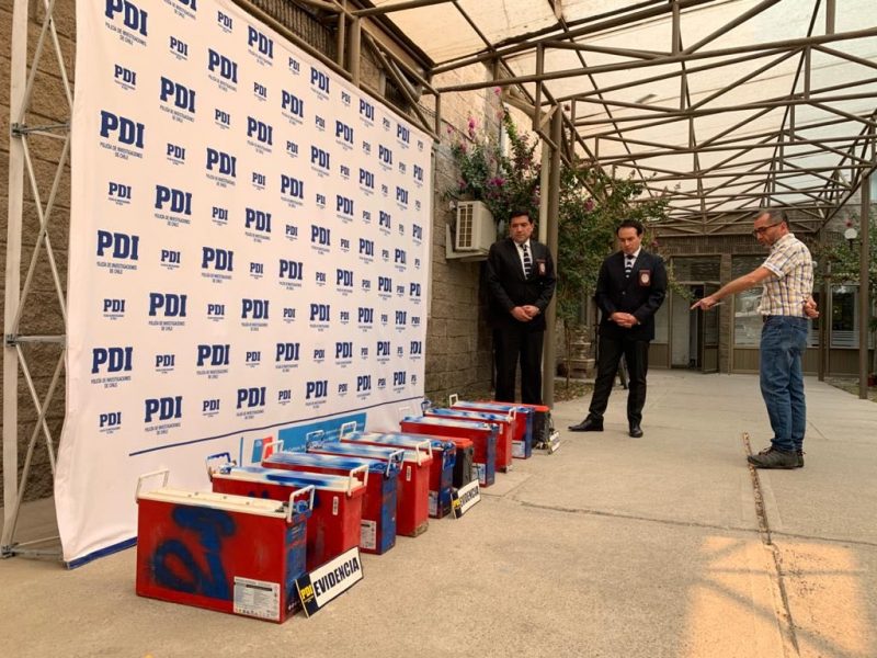 PDI RECUPERA 10 BATERÍAS DE ANTENAS DE TELEFONÍA CELULAR QUE FUERON ROBADAS EN RENGO