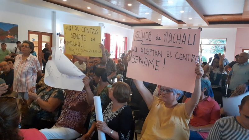 DURA RESPUESTA A SENAME: VECINOS NO ACEPTAN CENTRO EN MACHALI