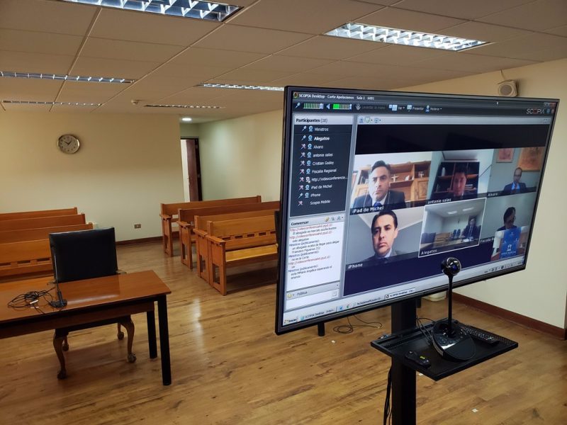 Ministros de la Corte de Rancagua realizan audiencias desde sus hogares