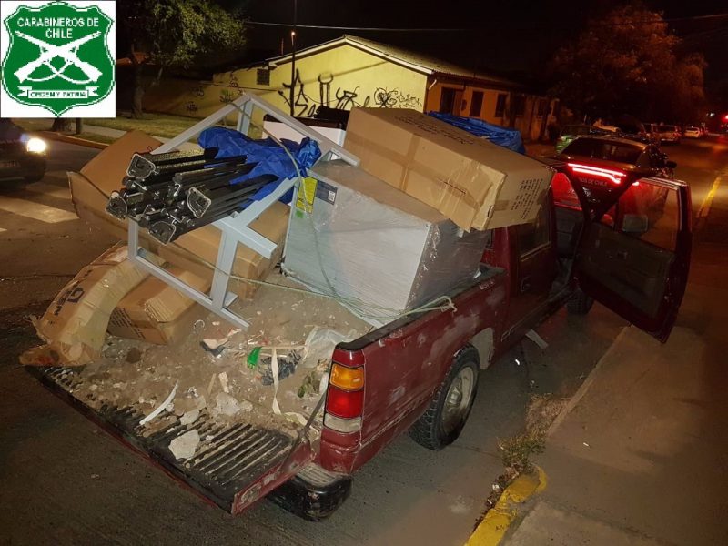 Carabineros detuvo a dos personas que robaron en sede de comunidad Mapuche en Rancagua