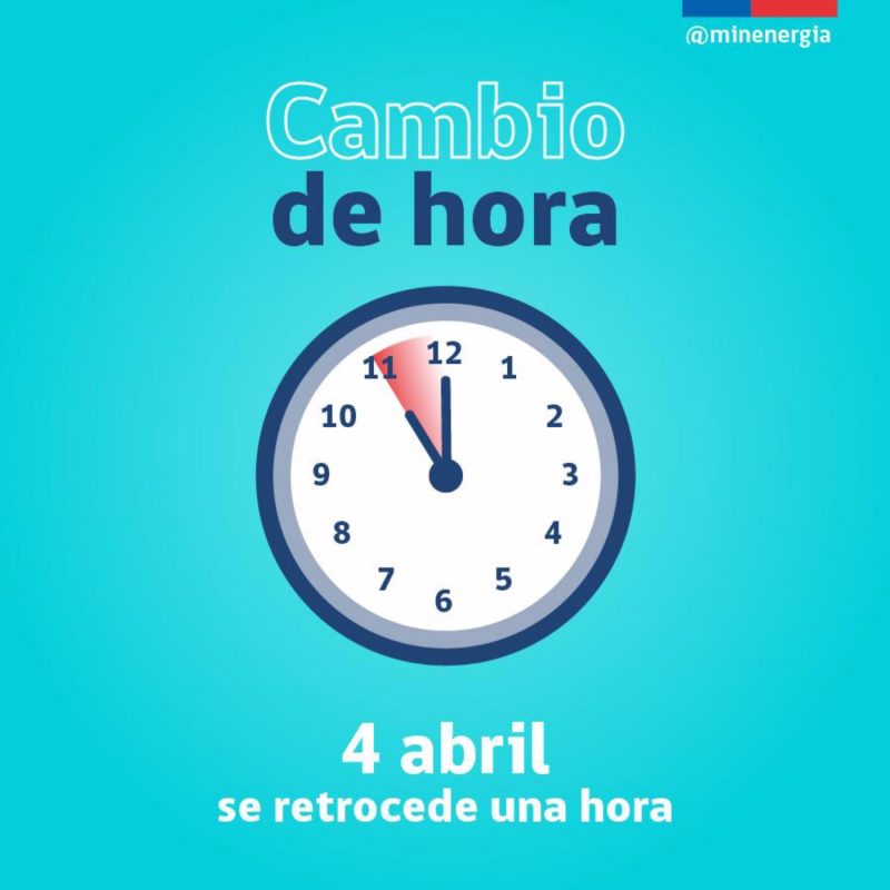 Este sábado comienza a regir el horario de invierno