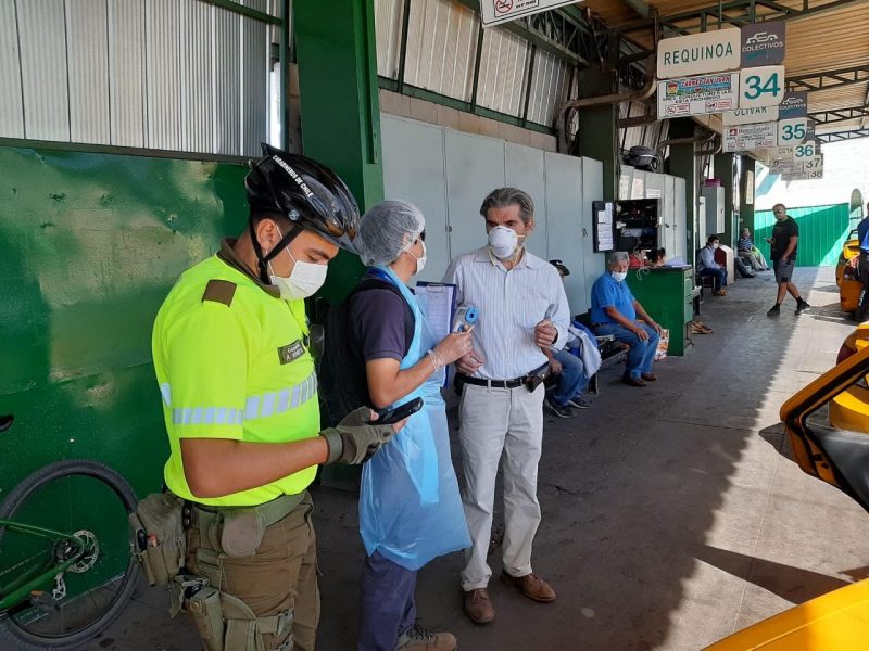 Comenzó funcionamiento de controles sanitarios en terminales de buses en nuestra Región.