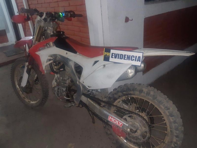 PDI Recupera moto de competición sustraída en Rancagua