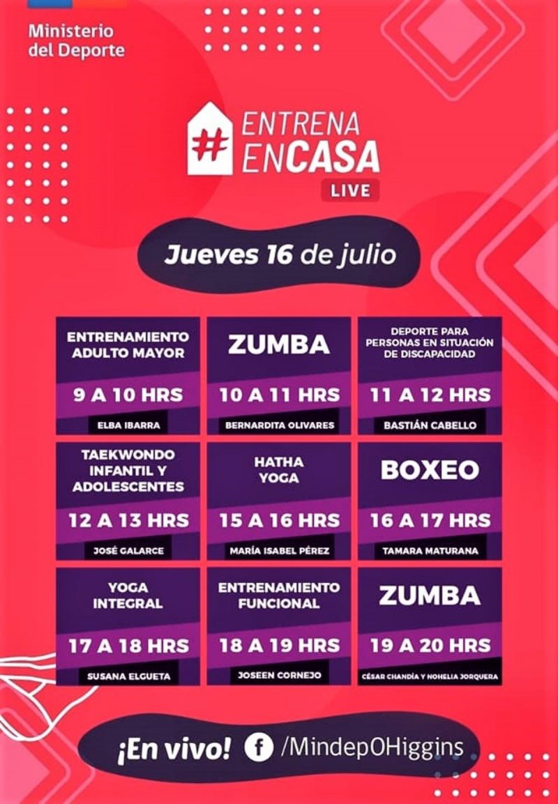 Primera Maratón del Deporte Online se realiza este jueves feriado
