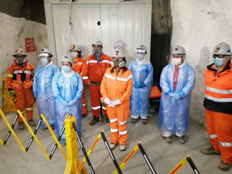 Seremi de Salud y Gobernador de Cachapoal revisan protocolos preventivos de Covid 19 en División El Teniente