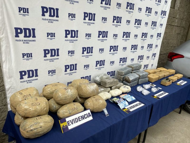 Banda criminal traía droga a la Región que era ingresada por el Norte Grande al país