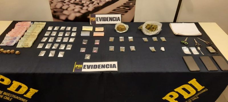 PDI detiene a clan familiar e incauta éxtasis y “Tussy”